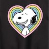 Boys' - Peanuts - Snoopy Heart Graphic Long Sleeve Fleece Sweatshirt - 2 of 4