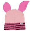 Disney Winnie The Pooh Piglet Embroidered Face and 3D ears Fuzzy Yarn Beanie Pink - image 4 of 4