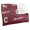 College Of Charleston Logo Pattern Silky Touch Blanket White 50x60 - 3 of 4