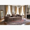 111'' Textured Chenille Modular Low-Profile 3-Seat Sectional Sofa with All-Foam Support, Deep Seat, and 5 Pillows - 4 of 4