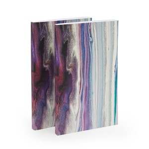 Paper Junkie 2 Pack Soft Cover Lined Notebook Journals. Marble Design (80 Sheets, 5.25 x 8.25 In) - 1 of 4