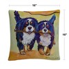 Pat Saunders 16 X 16 Decorative Throw Pillow by Trademark Fine Art - 4 of 4