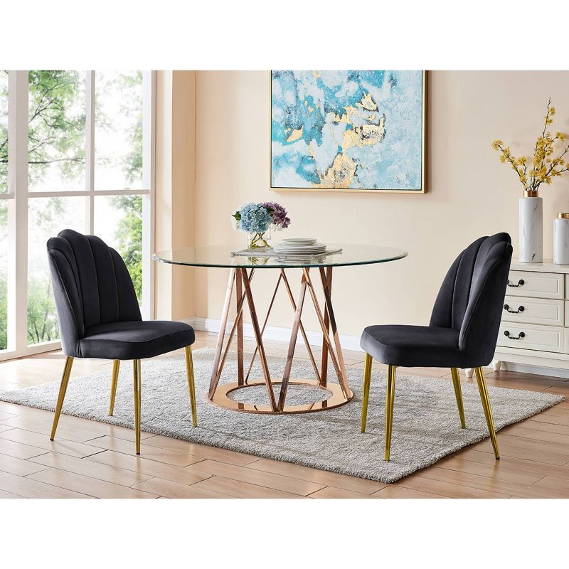 Set of 2 Cherisa Dining Chair - Chic Home Design, 1 of 7