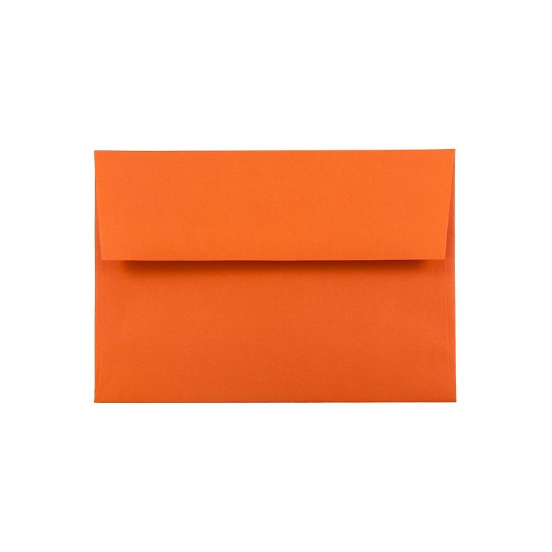 JAM Paper A6 Colored Invitation Envelopes 4.75 x 6.5 Orange Recycled 15905, 1 of 5