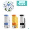 Naysaye Science Kits Childrens Microscope Adjustable Magnification Portable for Outdoor Exploration, White and Gray, 1.96"*1.96"*3.8" - 3 of 4