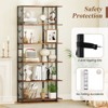 Tangkula 6-Tier Bookshelf w/Heavy-duty Metal Frame2 Anti-tipping Kits for Living Room - 3 of 4