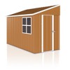 MOEPISY 8x4 FT Heavy-Duty Metal Storage Shed with Double Doors, Windows & Ventilation - 3 of 4
