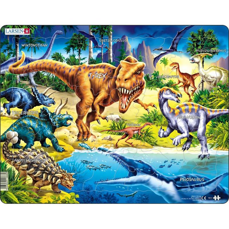 Springbok Larsen Dinosaurs Children's Jigsaw Puzzle 57pc, 1 of 4