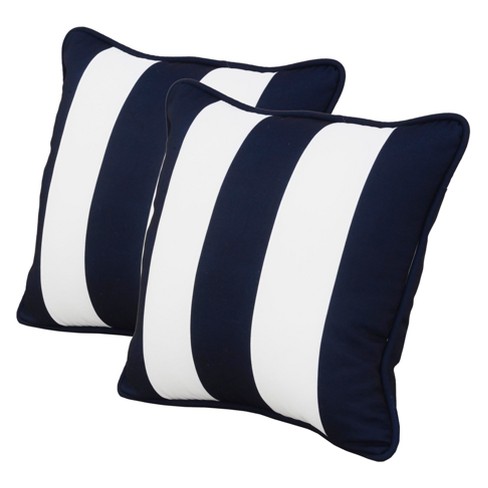 Rolston 2pk Outdoor Throw Pillow Dark, Target Outdoor Pillows Blue And White