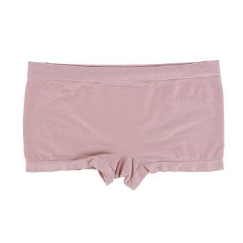 Agnes Orinda Women's Frill Trim Underwear Briefs Hipster Panty Satin  Panties 3 Pack Burgundy Gray Rose Red Medium
