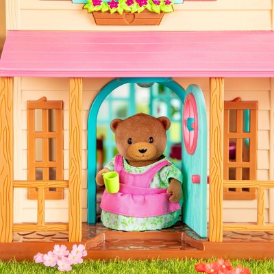 Playmobil Miniature Dollhouse Child Toy Pink Teddy Bear Stuffed Animal 