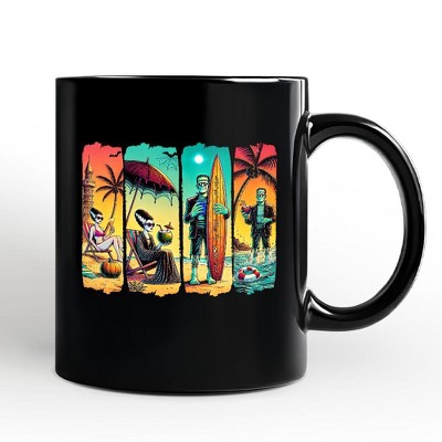 Frankenstein's Beach Vacation Mug, Retro Neon Summer Vibes Gift | OrnamentallyYou