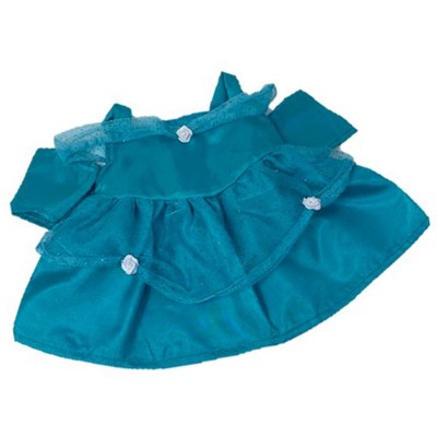 Doll Clothes Superstore Turquoise Silk Princess Dress Fits 15-16 Inch Baby Dolls