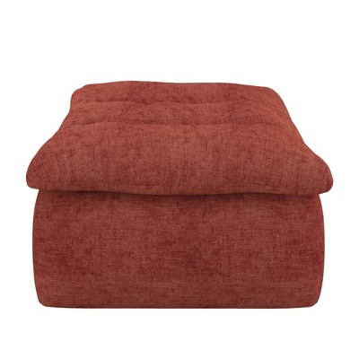 AZL1 Life Concept Sofas Comfy Accent Bean Bag Couch, Modern Armless and Backless, Suitable for Living room Bedroom, Orange, 33.5"*35.82"*19.68"