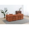 77.9" Corduroy Convertible Sofa Bed with Folding Mattress - 4 of 4