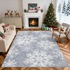 TackView Christmas Runner Rug Washable with Non Slip TPR Backing, Snowflakes Xmas Decoration Carpets for Hallway Bedroom Kitchen - 2 of 4
