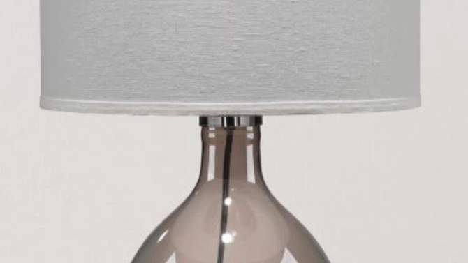 Juliette Glass Table Lamp Gray - Splendor Home, 2 of 5, play video