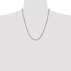 Black Bow Jewelry 3.5mm Dark Gray Titanium Classic Polished Curb Chain Necklace - 4 of 4