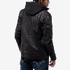 X RAY Mens Lightweight Motorcycle PU Leather Jacket With Faux Shearing Lining - 2 of 4