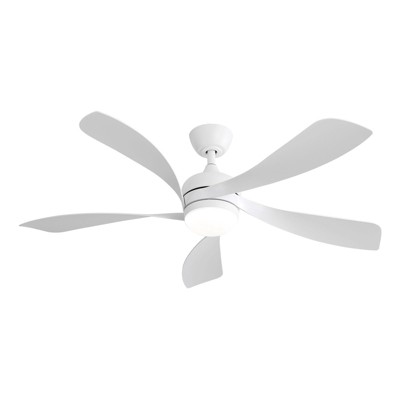 BestParts 52 Inch Ceiling Fan with Light, Remote Control Ceiling Fan, Reversible Quiet Motor, 6 Speed ​​Air Flow, Bedroom Living Room, ABS