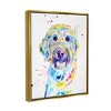 Stupell Industries Vivid Goldendoodle Dog PetFloater Canvas Wall Art - 3 of 4