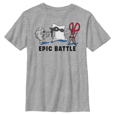 Boy's Lost Gods Epic Rock Paper Scissor Battle T-Shirt