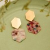 SOHI Women's Block Drop Earrings - 2 of 3