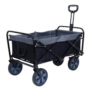 Grungis Folding Wagon Cart with  360lbs Weight Capacity,Heavy Duty Shopping Cart with Wheels,Utility Cart for Camping,Shopping - 1 of 4