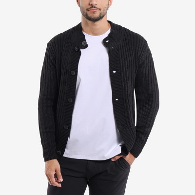 X RAY Men's Stand Collar Cardigan : Target