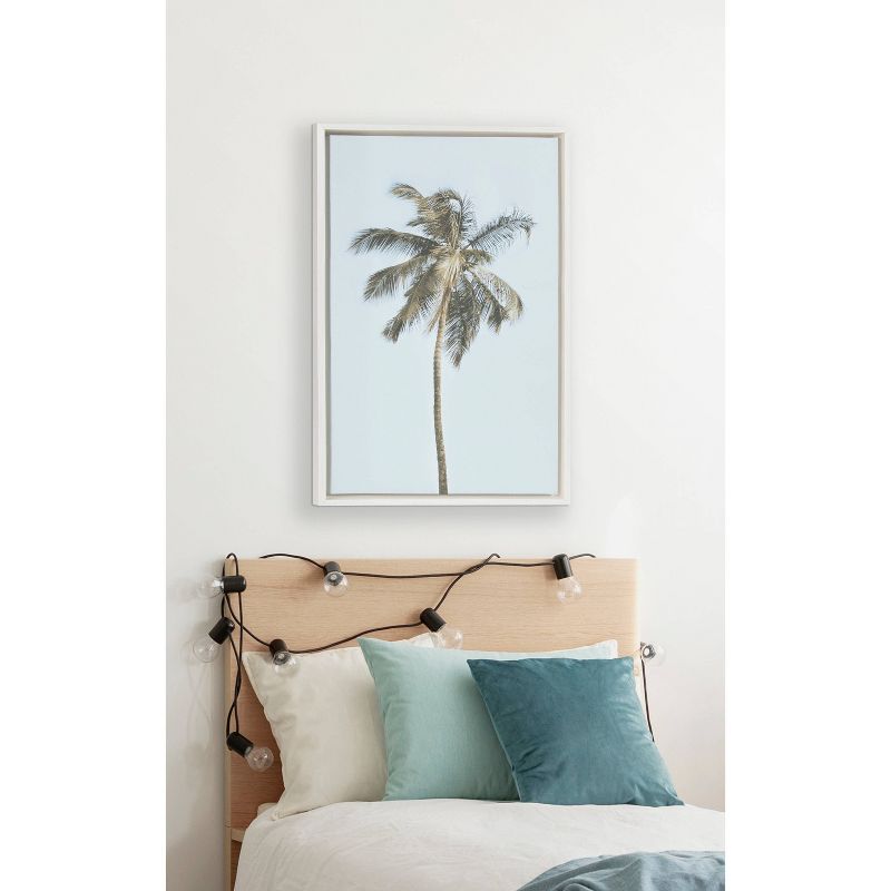 Sylvie One Coconut Palm Tree by The Creative Bunch Studio Framed Wall Canvas - Kate & Laurel All Things Decor, 5 of 7