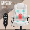 Dexmalle 6 Point Vibrating Massage Office Chair with Heat,White - 4 of 4