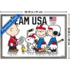 Trends International Team USA x Peanuts – Olympic Hockey Team Framed Wall Poster Prints - 3 of 4