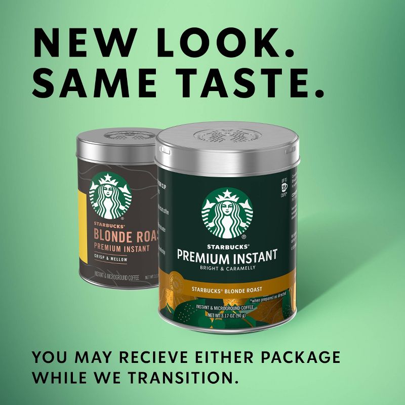 Starbucks Premium Blonde Light Roast Instant Coffee - 3.17oz, 4 of 12