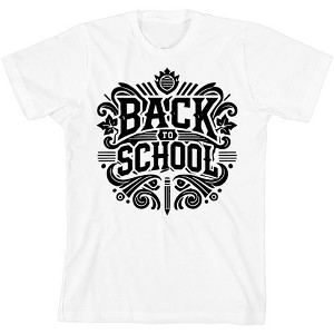"Back To School" Adult Crew Neck Short Sleeve Tee - 1 of 2