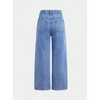Mocamel Girls Y2K Cut Out Ripped Baggy Straight Leg Denim Jeans - 2 of 4