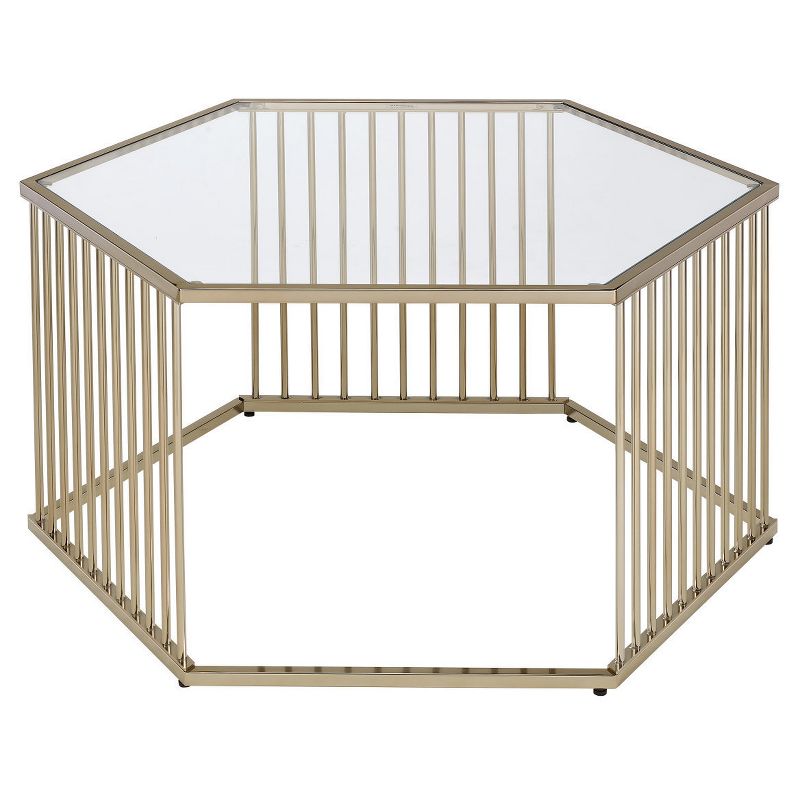 Coffee Table Brass - Acme Furniture, 1 of 9