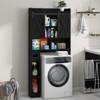 Over The Toilet Storage Cabinet with Sliding Door & Toilet Paper Holder Stand - 4 of 4