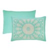 Lightweight Cotton Blend Oversized Jacquard Traditional Medallion Bedspread Set by Blue Nile Mills - 4 of 4