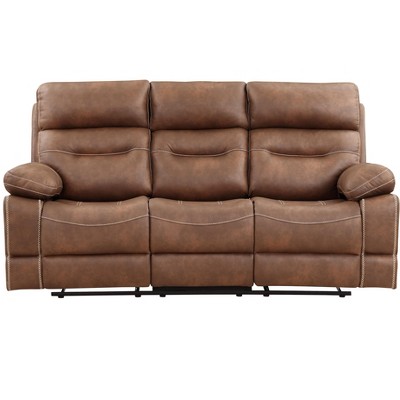 Rudger - Manual Reclining Sofa - Brown