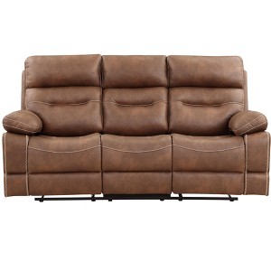 Rudger - Manual Reclining Sofa - Brown - 1 of 4