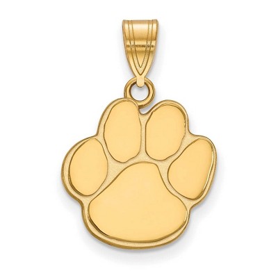 Black Bow Jewelry 14k Yellow Gold Auburn Tigers NCAA Medium Pendant