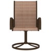 vidaXL Garden Chair Set of 2  Textilene, Powder-Coated Steel - 3 of 4