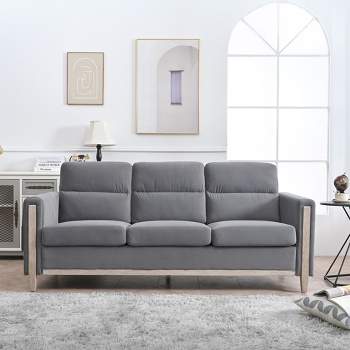 Modern Fabric/PU Upholstered 3 Seater/1 Seater Sofa Couch-ModernLuxe