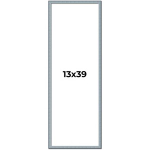 PosterPalooza | Panoramic Textured Blue Picture Frame - UV Acrylic, Foam Board Backing, Hanging Hardware - 1 of 4