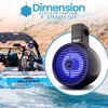 Waterproof 8" Marine Wakeboard Tower Speakers for Boating with 300W Power, Dual Speakers, Compatible with All Audio Devices - 3 of 4