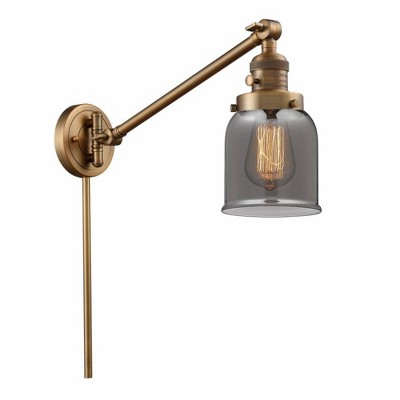 Bell - 1 Light Swing Arm Wall Sconce In Industrial Style-25 Inches Tall and 8 Inches Wide