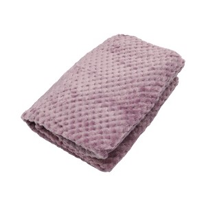 Unique Bargains Blanket Mesh Pineapple Pattern Coral Fleece Polyester 28"x39" - 1 of 4