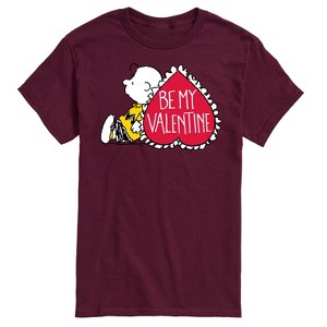 Men's - Peanuts - Be My Valentine Short Sleeve Graphic T-Shirt - 1 of 4