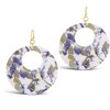 SHINE by Sterling Forever 2" Circle Resin Dangle Earrings - 3 of 3