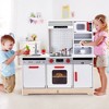Hape E3145 All In 1 Kids Toddler Wooden Pretend Play Kitchen Set with Oven, Stove, Sink, Microwave, Coffee Maker, Dish Washer, Fridge and Accessories - image 3 of 4